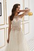 Robe de bal avec sans manches textile en tulle glamour naturel longue - 4