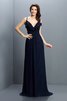 Vestido de Dama de Honor de Corte-A de Corte princesa de Cremallera de Plisado - 1