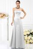 Robe demoiselle d'honneur longue de fourreau de bustier avec zip en satin - 28