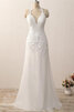 Robe de mariée avec zip de traîne courte satin en simulation gracieux naturel - 1