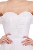 Vestido de 15 años de Corte-A en Gasa de Natural de Escote Corazón de Plisado - 3