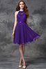 Vestido de Dama de Honor de Corte-A de Sin mangas de Espalda Descubierta - 24