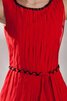 Vestido de Graduacion de Volantes Adorno de Sin mangas de Abalorio de Corto con Cintas - 2