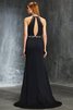 Perlenbesetztes Normale Taille Sweep train Anständiges Ballkleid mit Hohem Kragen - 2