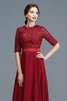 Abito mamma Sposa in Chiffon A-Line Principessa Senza Maniche A Terra - 7