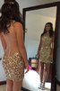 Robe fête de la rentrée collant manche nulle avant-gardiste naturel courte - 1