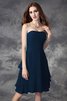 Robe demoiselle d'honneur bref de lotus avec zip a-ligne avec sans manches - 10