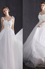 Charmant Outdoor Vintage Sittsames Brautkleid mit Breiter Träger - 4