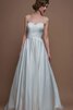 Vestido de Novia de Cola Barriba de Joya de Escote en V de Natural de Hasta el suelo - 4