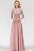 Robe de bal avec chiffon accrocheur avec ruban romantique longue - 5