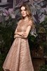 Vestido de Cóctel de Brillante de Natural de con Lentejuelas de Largo - 5