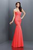 Chiffon Plissiertes Bodenlanges Brautjungfernkleid mit Herz-Ausschnitt mit Empire Taille - 28
