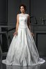 Abito da Sposa A-Line Vintage Naturale in Raso Lupetto - 1