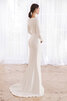 Robe de mariée séduisant de col carré a salle intérieure longue naturel - 2