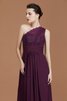 Abito da damigella naturale in chiffon principessa a-line senza maniche assorbente - 5