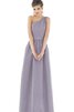 Robe demoiselle d'honneur sexy long avec zip a-ligne - 1