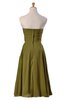 Abito da Damigella con Increspato Cuore con Piega in Chiffon Naturale Senza Maniche - 2