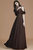 Normale Taille Prinzessin Spaghetti Träger A Linie Bodenlanges Brautjungfernkleid - 13