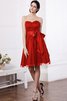Vestido de Dama de Honor de Corte princesa de Corte-A de Escote Corazón con Cintas - 21