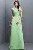 Vestido de Dama de Honor de Corte Recto en Satén de Hasta el suelo de Largo - 26