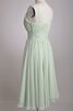 Robe demoiselle d'honneur simple longueur mollet en chiffon manche nulle bretelles spaghetti - 8