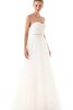 Robe de mariée plissage avec ruban en organza ceinture en étoffe avec sans manches - 3