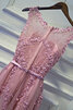 Robe de cocktail col en bateau rêveur avec zip décontracté romantique - 3
