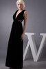 Vestido de Noche de Corte Recto de Plisado de Sin mangas de Espalda con ojo de cerradura - 4