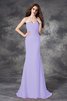 Robe demoiselle d'honneur longue naturel de sirène avec chiffon ruché - 18