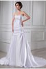 Empire Taille Perlenbesetztes Prinzessin Kapelle Schleppe Bescheidenes Brautkleid - 1
