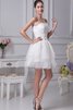 Robe douce seize courte manche nulle ligne a appliques en tulle - 4