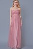 Robe demoiselle d'honneur plissé fermeutre eclair en tulle ruché croisade - 1