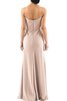 Robe demoiselle d'honneur plissé intemporel fermeutre eclair avec chiffon gaine - 2