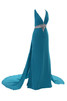 Robe de bal classique majestueux beaded belt grandes bretelles a-ligne - 3