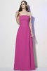 Vestido de Dama de Honor de Corte-A de Largo de Escote sin tirantes de Plisado - 11