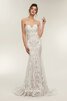 Abito da sposa bella in pizzo retro in stain elastico naturale spazzola treno - 5