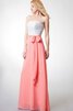 Robe demoiselle d'honneur luxueux avec zip ruché de bustier avec ruban - 1
