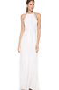 Chiffon Beach Stil Ärmellos langes einfaches Brautkleid mit Plissierungen - 1