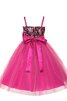 Robe de cortège enfant eclaté en tulle avec nœud fermeutre eclair avec fleurs - 3