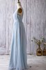 Robe demoiselle d'honneur facile plissé moderne attirent ligne a - 3