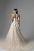 Robe de mariée naturel col en forme de cœur en dentelle appliques cordon - 2