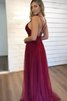 Prinzessin Ärmellos Gute Qualität Abendkleid mit Sweep Zug aus Tüll - 3