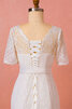 Wunderschönen Schlichtes Brautkleid mit Schmetterlingsknoten mit Gürtel - 5