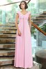 Abito da Damigella Principessa in Chiffon Alta Vita Cerniera Lunghi - 21