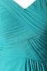 Abito da Damigella Cerniera Cuore A-Line A Terra in Chiffon con Piega - 12