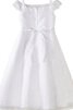 Schulterfrei Spaghetti Träger A-Line Empire Taille knöchellanges Blumenmädchenkleid - 2