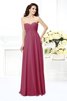 Abito da Damigella Sensuale A Terra in Chiffon Lungo Senza Maniche - 5