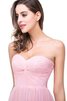 Abito da Sera A Terra con Increspato Naturale Cuore in Chiffon A-Line - 5