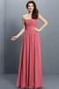 Robe demoiselle d'honneur plissé longue de princesse fermeutre eclair avec chiffon - 28