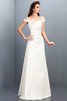 Robe demoiselle d'honneur longue en satin avec zip longueur au ras du sol en forme - 16